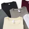Camisetas Nuevas de Algodón Holgadas de Cuello Redondo y Manga Corta para Hombre y Mujer, Color Sólido, Estilo Casual Japonés y Coreano, Cómodas y Listas para la Venta