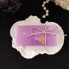Nueva caja de dulces creativa de nicho de alta gama caja de regalo de dulces de boda rectangular morado negro rojo