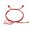 Pulsera trenzada No. 7 Pulsera Semi-Terminada Dos en Uno Pulsera de Cuerda Roja para Mujer DIY Delgada Usable Cuentas Doradas Mayoreo