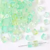 7mm Contas de Vidro Fantasma Degradê Cubo de Açúcar Contas de Arroz Contas Soltas Pulseira de Miçangas Artesanal DIY Acessórios para Joias Material Atacado