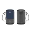 Batería Externa con Cable Certificada 3C 20000mAh Carga Súper Rápida 22.5W Gran Capacidad Suministro de Energía Móvil con Logo Personalizado