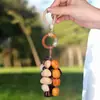 Cascabel Colgante de Concha de Fruta Natural con Borla Estilo Bosque, Sonajero de Fruta Vegetal, Colgante Artístico Hecho a Mano para Bolsa Regalo