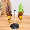 Modelo de sorvete, cone de sorvete falso, enfeites de cone de ovo, decoração de sorvete, adereços para fotos