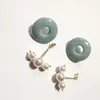 Nuevos Pendientes Geométricos de Moda, Simples, Versátiles, Personalizados, Chapados en Oro Real, Aguja de Plata Real 925, Estilo Coreano Popular, para Mujer