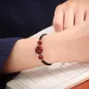 Artículos genuinos Hebilla de Cinabrio Crudo Pulsera de Cuerda Roja Tejida a Mano para Mujeres y Hombres Protección Corporal Año de la Vida 2024 Pulsera de Mano