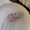Pasador de Ganchillo de Lana Hecho a Mano DIY Orejas de Conejo Lindas Pasador Estéreo de Hierba Flor Pasador BB de Lana Hecho a Mano