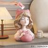 Los adornos de alcancía de niña estilo crema solo pueden ingresar gran capacidad, decoración de alta gama, regalos de cumpleaños para niños para hombres y mujeres