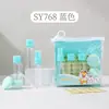 Lmltop Botellas Vacías de Viaje Sy768 Juego de 8 Botellas Botella con Atomizador de 50ml Botella Exprimidora Botellas Recargables para Cosméticos Venta al por Mayor