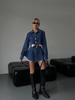 Elegante Conjunto de Invierno para Mujer Estilo Chanel: Conjunto de Dos Piezas: Cárdigan Corto de Botones y Falda Corta Ajustada que Cubre la Cadera