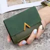 Ins Billetera de Monedas para Estudiantes Nuevos Mujeres Corta Estilo Coreano Moda Tres Plegados Hebilla Cartera Pequeña Bolsa de Monedas Bolsa para Tarjetas