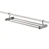 Toallero original de acero inoxidable, extensible para secar sábanas y fundas de edredón, barra telescópica colgante, perchero de hotel