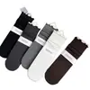 26 pares de meias para outono e inverno, retrô, absorventes de suor, respiráveis, meias de cano médio, cor sólida, versáteis, estilo ins, meias largas, meias de cano médio sem costura