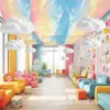 Cortinas Temáticas de Vida Marinha Transfronteiriças Novas para Decoração de Sala de Aula, Cortinas e Velas Suspensas para Decoração de Ambiente de Festa Indoor