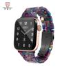 Adequado para a pulseira do relógio da resina da maçã da maçã iwatch4567 geração slim fit da moda pulseira do relógio inteligente das mulheres