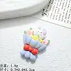 Mini Jardín de Conejos Diversión para Niños Hecho a Mano DIY Pegamento Crema Funda para Teléfono Adorno para la Cabeza Pasador para el Cabello Joyería Accesorios de Resina Venta al por Mayor