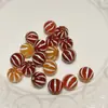 Cuentas de Ágata Roja Sandía, Cuentas Sueltas para Hacer Joyería, Cuentas Espaciadoras, Joyería DIY, Pulseras, Accesorios 599