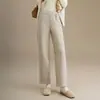Pantalones Rectos de Lana de Cintura Alta para Mujer 2026 Otoño/Invierno Nuevas Llegadas Caída Casual Pantalones Cortos Adelgazantes de Oficina Pantalones Casuales