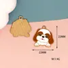 Cachorrinho Fofo Animal de Estimação Cachorro Filhote Liga Metálica Gota de Óleo Joia Pingente DIY Brincos Colar Acessórios Pingente Decoração de Bolsa