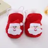 Zapatos Navideños de Dibujos Animados Nuevos para Bebé 2023 Otoño e Invierno Calientes con Felpa Zapatos de Algodón 0-1 Año Zapatos Suaves para Gatear 3-5-9 Meses