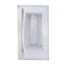 Vaso de Vidrio Rayado Vertical de Gran Capacidad con Diseño de Cintura de Gota de Agua, Adecuado para Uso en el Hogar, Leche para el Desayuno, Batidos, Té de Frutas y como Vaso de Agua Especial