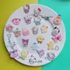 Accesorios acrílicos pegatinas creativas taza de música pegatinas tridimensionales 3D pegatinas lindas para taza térmica funda de teléfono DIY pegatinas para refrigerador
