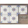 Azulejos Pequenos Franceses 300X300 Azulejos Retrô Banheiro Cozinha Jardim Varanda Azulejos de Parede Banheiro Azulejos de Piso Antiderrapantes
