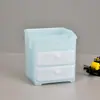Porta lápices de plástico transparente de dibujos animados multifuncional al por mayor caja de almacenamiento de barril de lápiz de plástico de crema linda creativa para niños DIY