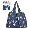 Bolsa de compras ecológica grande Nezha plegable portátil para comestibles fuerte y duradera moda de dibujos animados gran capacidad