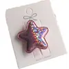 Presilhas de Cabelo Infantis Estrela Pequena Doces e Fofas Estilo Francês Presilhas de Cabelo para Crianças Franja e Cabelo Solto Presilhas Bico Acessórios de Cabelo Pequena Princesa
