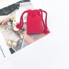 Pacote de bolso de pano de algodão estilo Ins, amostra cosmética de cores doces, pacote de bolso de algodão puro, pacote de algodão puro simples e elegante
