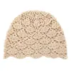 Chapéu de Cashmere Feminino 100% Cashmere Puro Nova Moda Crochê Feito à Mão Recorte Baotou Chapéu Quente Tricotado