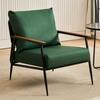 Sofá Italiano Silla de Ocio Sala de Estar Simple Moderno Hogar Reclinable Silla Perezosa Silla Individual de Diseño Silla de Cuero