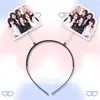Diadema Diadema Pinza para el Cabello 3D de Primavera para las Chicas de IVE An Yu-Jin y Kim Ga-Yeong Merchandising de Concierto Artículos para Fans
