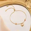 Pulseira de Aço Titânio Nova Não Desbota para Mulheres, Joia de Mão Versátil Estilo Ins, Pulseira da Moda para Meninas, Alta Qualidade