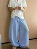 Pantalones Casuales Rayados Estilo Retro Americano para Hombres y Mujeres, Nuevo Estilo Verano 2026, Pantalones Largos Rectos de Pierna Ancha Estilo Perezoso, Pantalones Deportivos
