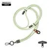 Lanyard Popular para Teléfono Móvil de Muñeca 6mm Fuerte para Colgar en el Cuello Cruzado Ajustable Exterior Montañismo Cuerda Trenzada Anti-Pérdida Color Pistola