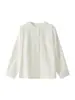 Camisa Redonda de Lino Estilo Xiaohe para Mujer, Nueva Colección Primavera/Verano 2026, Chaqueta Holgada Casual Versátil de Manga Larga