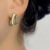 Pendientes de plata S925 con diseño avanzado de lujo, elegantes, de nicho francés, con gotas de aceite de diamante de Corea del Sur, de doble capa