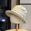 Sombrero de Cubo Estilo Japonés para Protección Solar para Mujer 2026 Nuevo Estilo Exterior Ala Ancha Copa Plana Moda Tendencia Versátil Sombrero de Sol