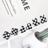 Pendientes de Tablero de Ajedrez Acrílicos Nueva Moda Temperamento Coreano Celebridad de Internet Único Diseño de Nicho Accesorios de Joyería DIY