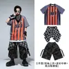 Roupas Infantis da Moda Street Dance Hip Hop Conjunto para Meninos e Meninas Kids Hip Hop Dança Bateria Fantasias de Performance Street Buster