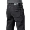 Calça Jeans Masculina Slim-Fit Italiana 2026 Nova Stretch Perna Reta Calça Masculina Casual de Alta Qualidade Marca HRDW