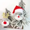 Chenlin Bola Transparente de PET Transfronteiriça Galhada Boneco de Neve Chapéu de Natal Festa de Feriado Decoração de Hotel Pingente de Árvore de Natal