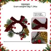 Nueva Decoración Navideña Corona Pequeña Ramas de Pino Simuladas Piñas Bayas Rojas Anillo para Velas Anillo Decorativo Portavelas Navideño Corona