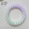 Goma para el pelo de alambre de teléfono de color degradado de verano, versátil para niñas, alta elasticidad, cuerda para coleta, accesorio para el pelo
