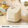 Mini bote de basura de escritorio para el hogar de alto valor de color sala de estar viento crema presionar con tapa bote de basura de plástico lote uno por uno