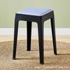 Taburete Cuadrado Moderno Minimalista con Cubierta Suave, Taburete de Plástico Engrosado, Apilable, Adecuado para Uso en el Hogar en Sala de Estar, Apartamento, Mesa de Comedor y Taburete de Almacenamiento