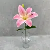 Impresión 3D de un solo lirio artificial, arreglo floral para salón de bodas, conjunto de decoración, arco de bienvenida con flores falsas, flores falsas al por mayor