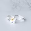Anillo Flor de Cerezo Diseño de Nicho para Mujer Estilo Frío Anillo de Plata de Ley Moderno Personalizado Simple Estilo Mori Anillo Abierto de Plata