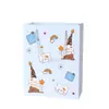 Bolso de Mano Suave y Lindo Serie Oso Blanco Pequeño Bolsa de Regalo Dopamina Fresca Papel de Regalo para Cumpleaños y Festividades